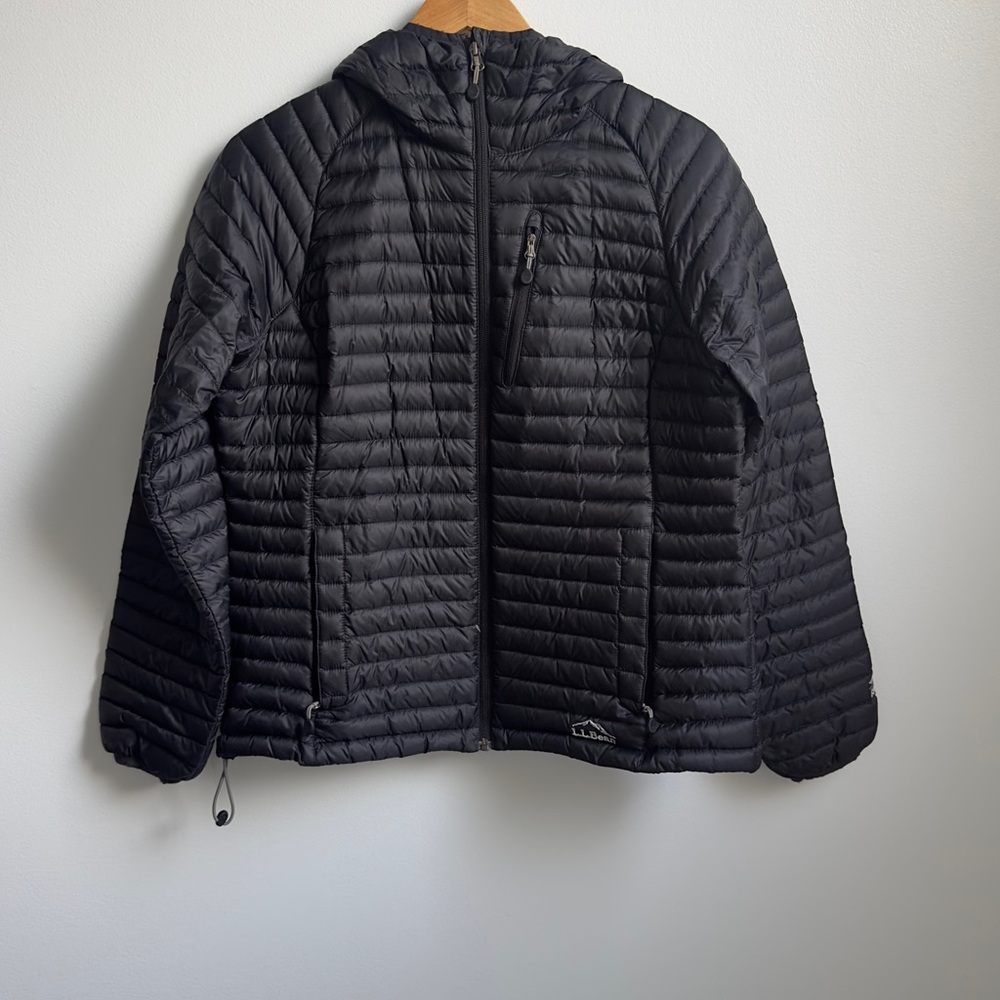 LL Bean Quilted Hooded Down Lightweight Jacket